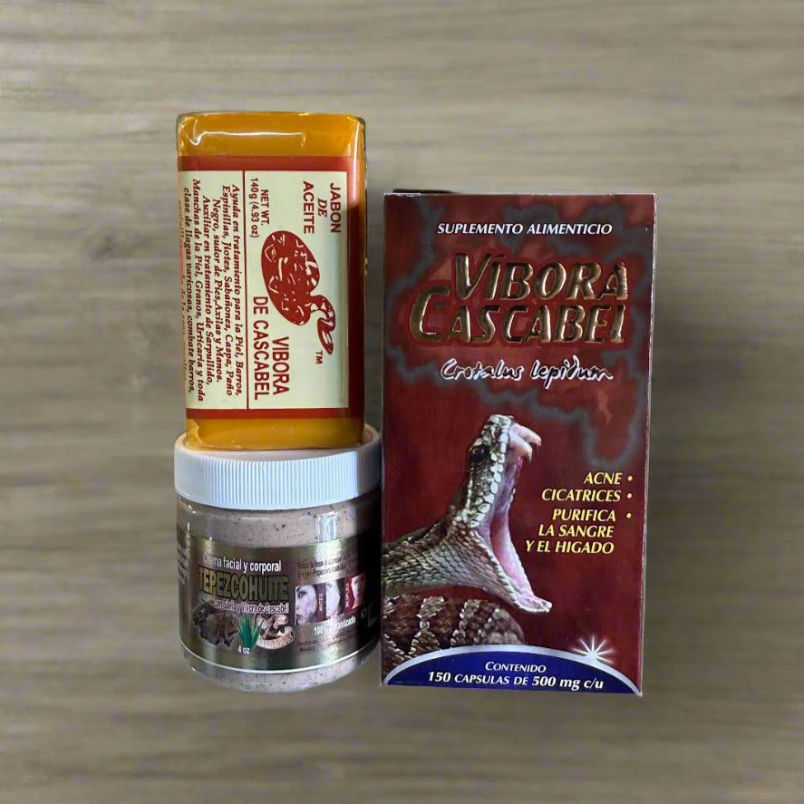 VIBORA DE CASCABEL ACNE BUNDLE (RATTLE SNAKE ACNE BUNDLE)