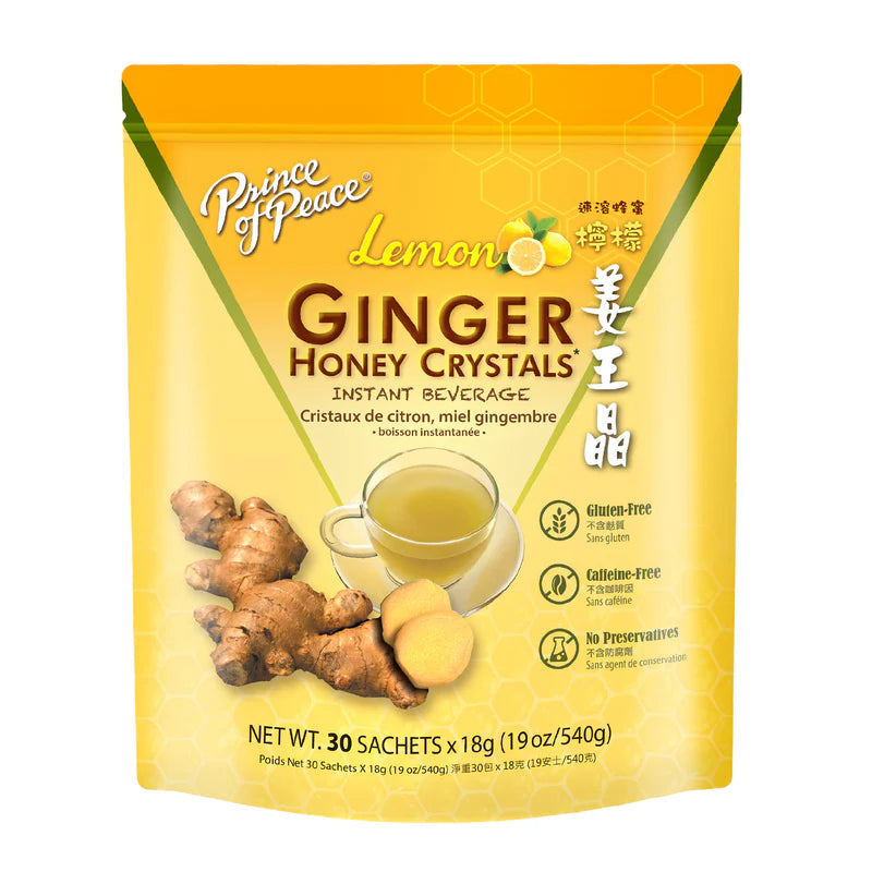 Lemon Ginger Honey Crystals
