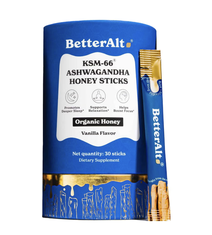KSM-66 Ashwagandha Honey Sticks - Vanilla (30 Sticks)