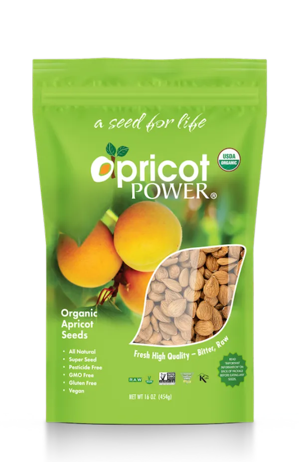 Turkish Organic Bitter Raw Apricot Seeds - 16 oz.