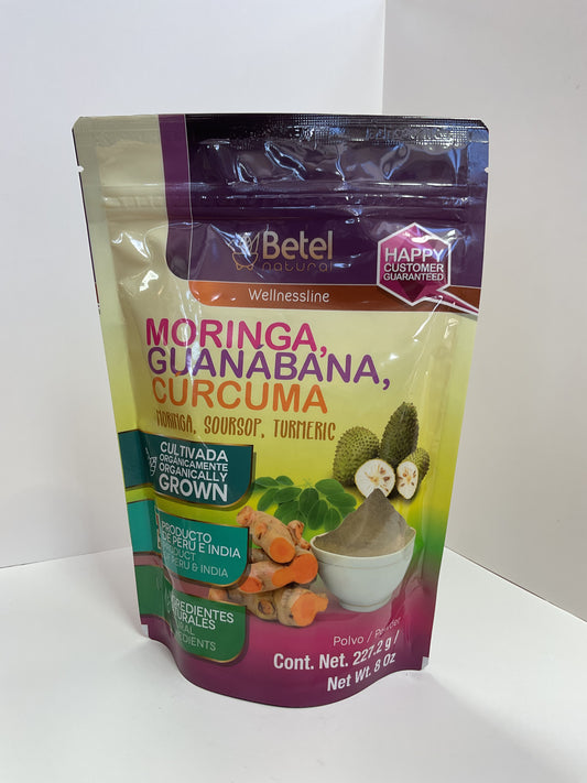 MORINGA, GUNABANA, CURCUMA (POWDER)