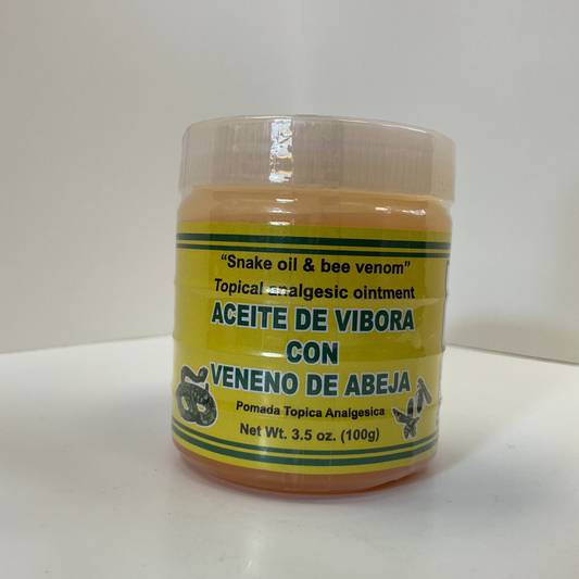 ACEITE DE VIBORA CON VENENO DE ABEJA (POMADE)