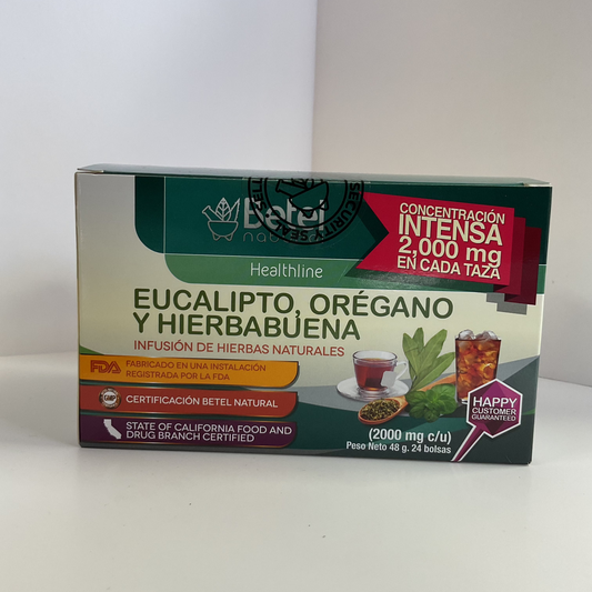 EUCALIPTO, OREGANO, Y HIERBABUANA (TEA)