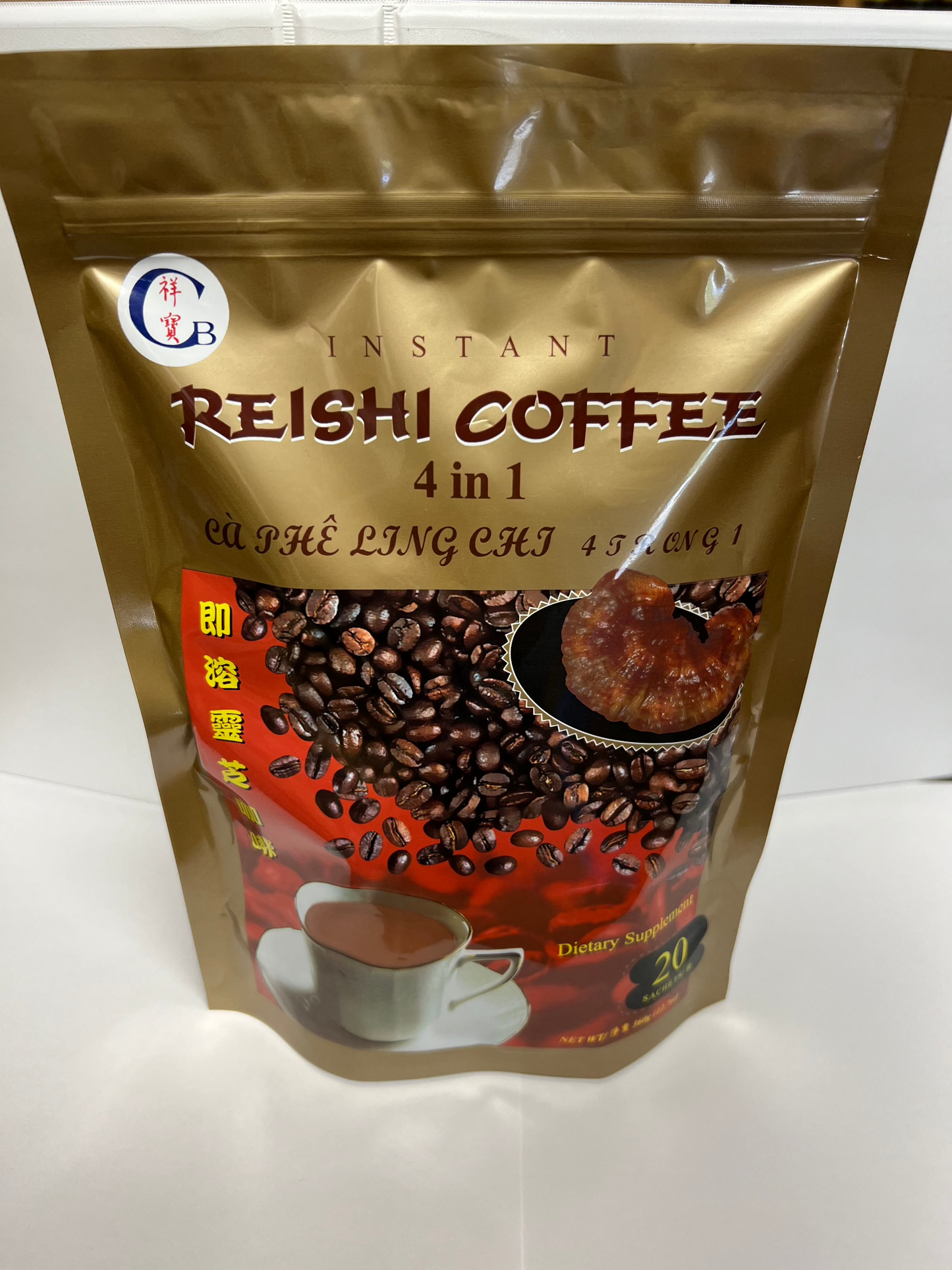 INSTANT REISHI COFFEE 4 IN 1