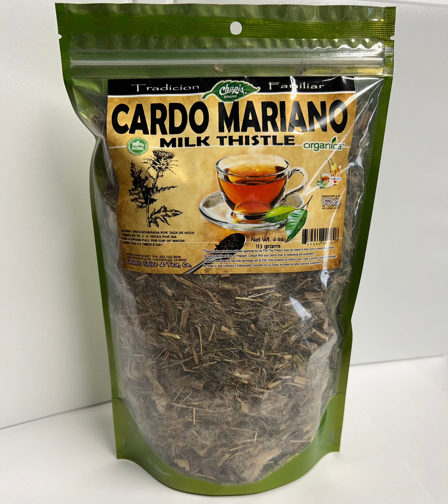 CARDO MARIANO (MILK THISTLE TEA)