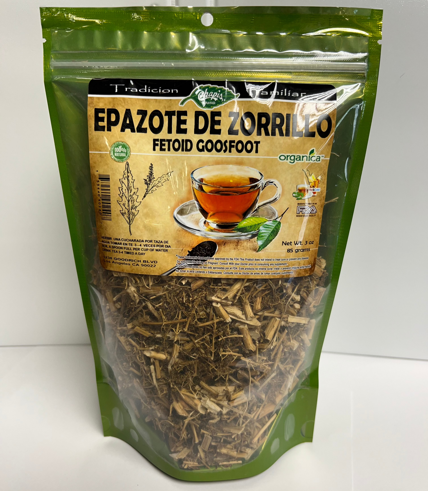 EPAZOTE DE ZORRILLO (FETOID GOOSFOOT TEA)