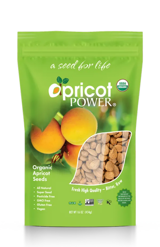 Turkish Organic Bitter Raw Apricot Seeds - 16 oz.